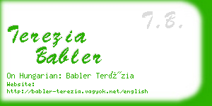 terezia babler business card